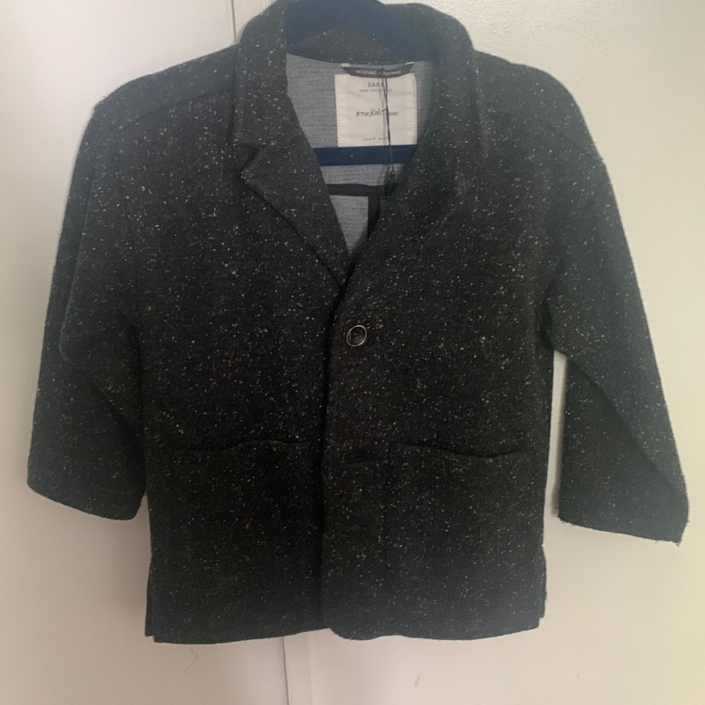 Zara boys knit blazer, size 5, like new